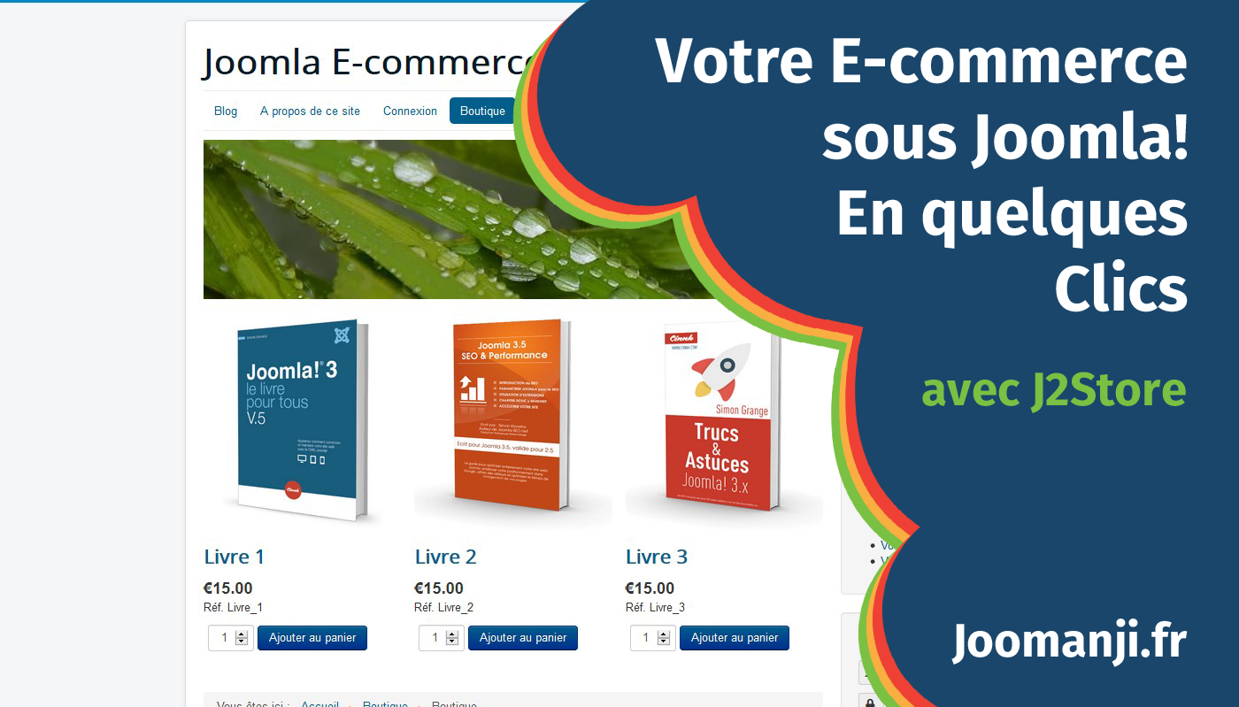 Votre E-commerce sous Joomla en quelques clics