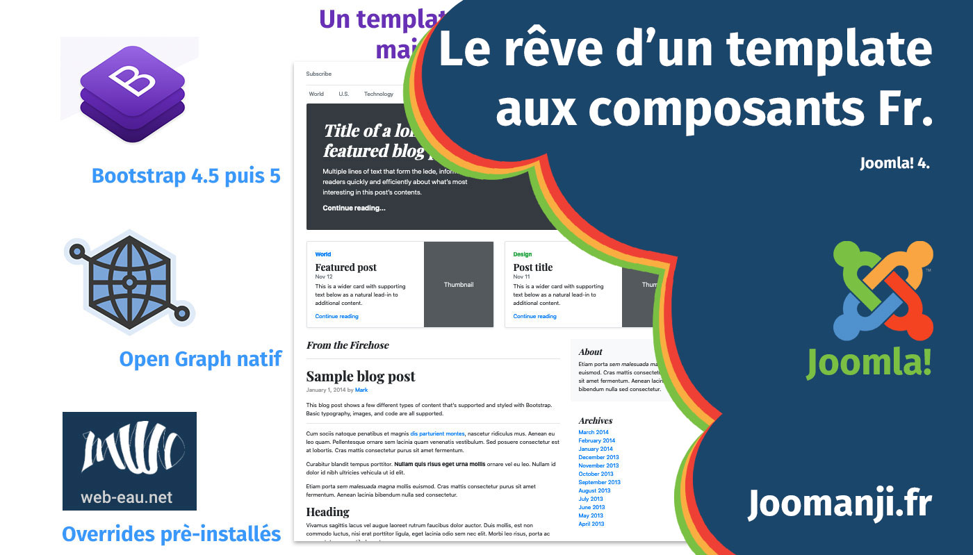 Le rêve d'un template aux composants Français